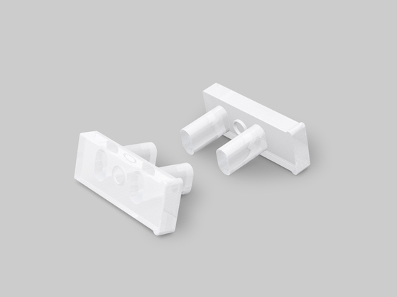 end cap SLASH8 opal [20pcs]