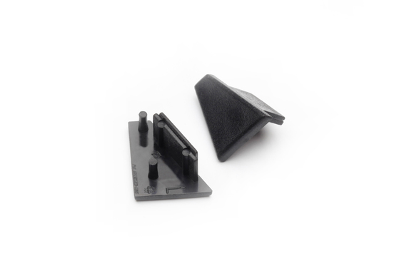 (EOL) end cap CORNER10 black [20pcs]