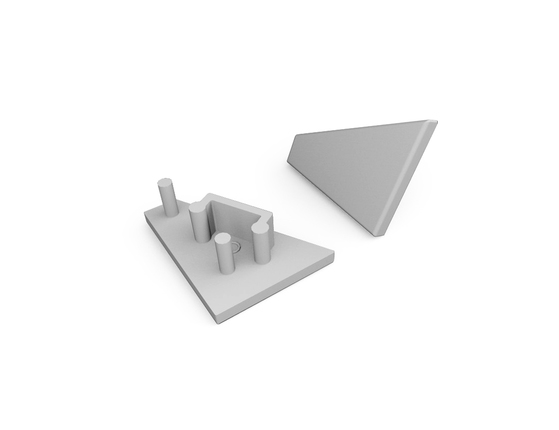 end cap CORNER10 gen2 grey [20pcs]