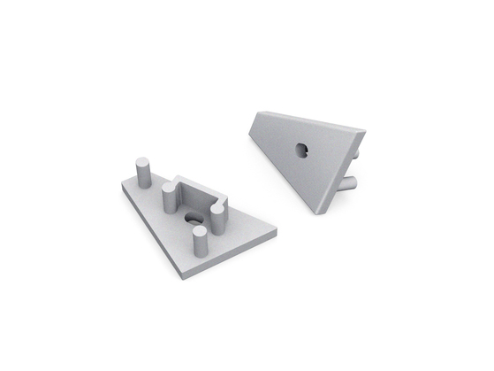 end cap CORNER10 gen2 with hole silver [20pcs]