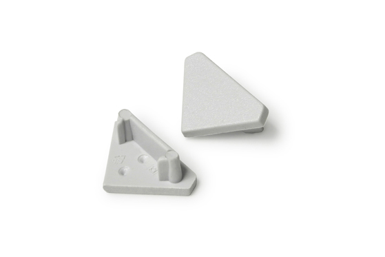end cap QUARTER10 grey [20pcs]