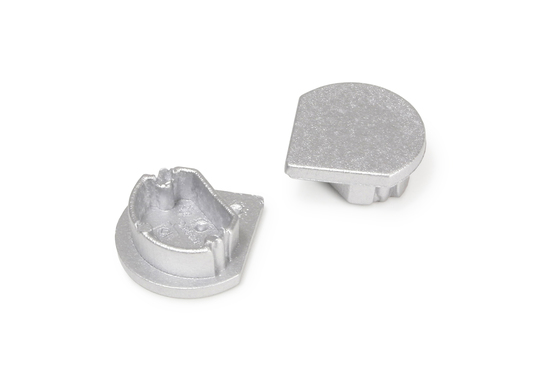 end cap QUARTER10 D silver [20pcs]