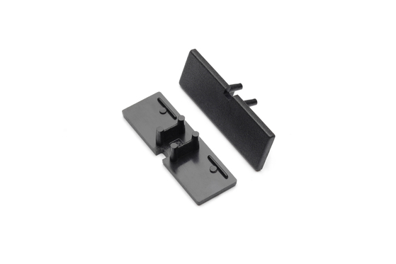 end cap BACK10 with hole black [20pcs]