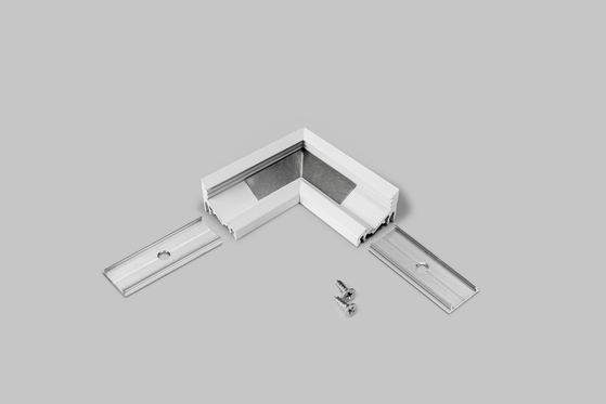 connector CORNER10 90deg white painted /plastic bag