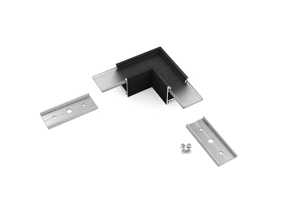 connector LINEA20 90deg black /plastic bag