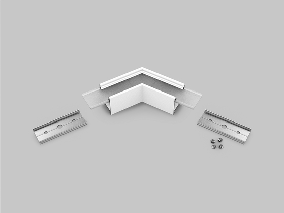 connector LINEA20 120deg white painted /plastic bag