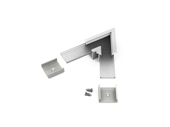connector LINEA-IN20 60deg anod. /plastic bag