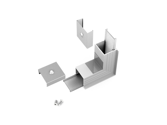 connector LINEA-IN20 270deg bent anod. /plastic bag