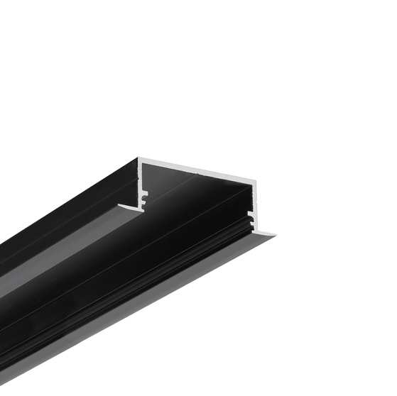 LED profile VARIO30-06 ACDE-9/U9 2000 black anod. /plastic bag