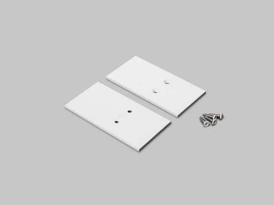 end cap VARIO30-27 metal white /plastic bag [2pcs]