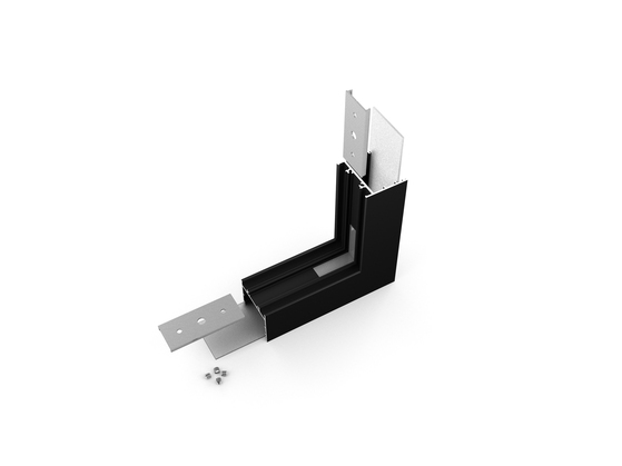 connector VARIO30-02 270deg bent black anod. /plastic bag