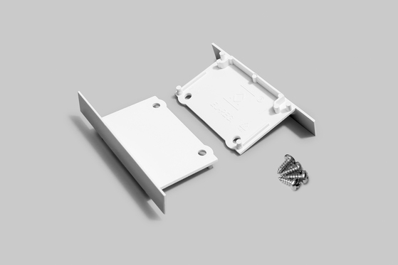 end cap PHIL recessed white /plastic bag [2pcs]