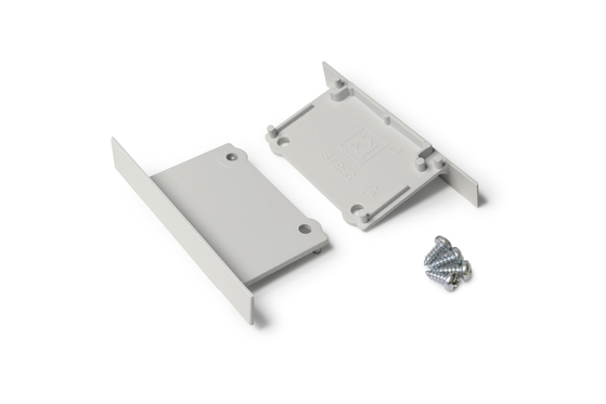end cap PHIL recessed grey /plastic bag [2pcs]