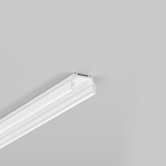 LED profile UNI12 BCD/U 4050 white painted RAL9003 /plastic bag