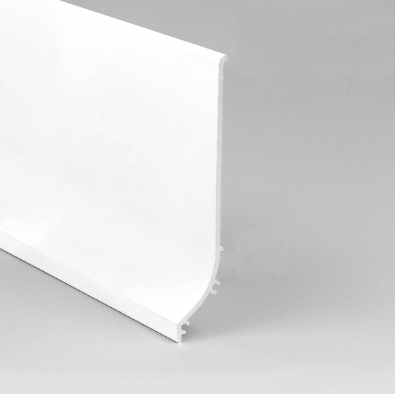 finishing profile BASE 2000 white painted RAL9003 /plastic bag
