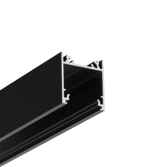 LED profile LINEA20 EE7F/TY 1000 black anod. /plastic bag