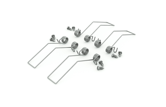 holder PHIL recessed spring inox /plastic bag [4pcs]