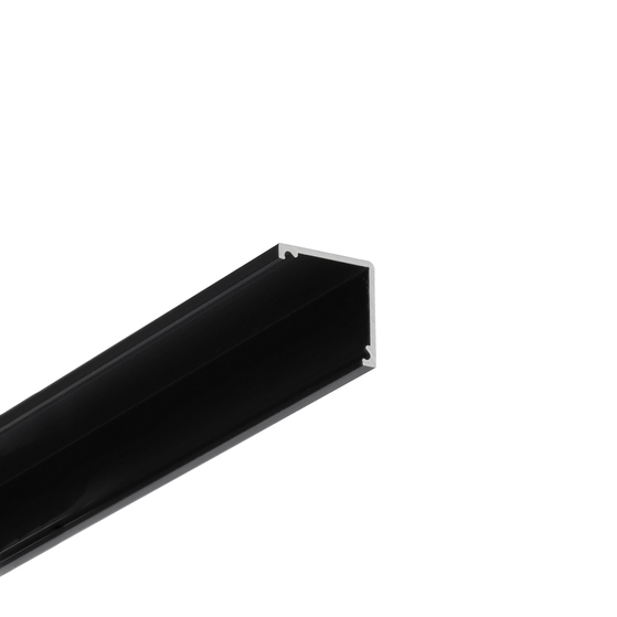 LED profile CABI12 DUO D1E 2000 black anod. /plastic bag