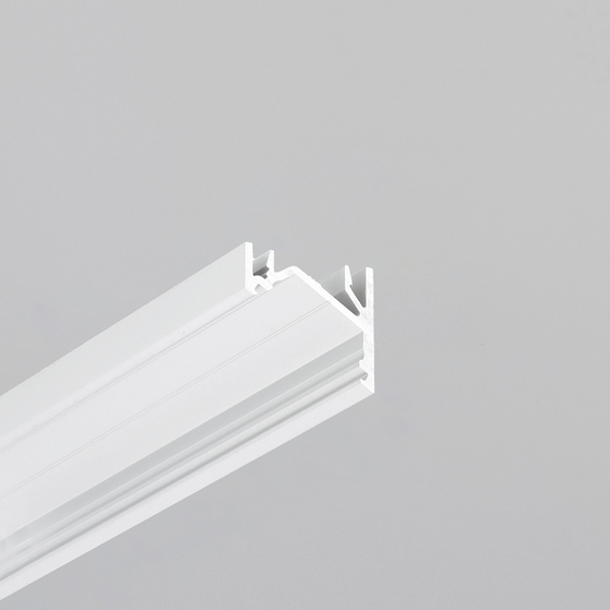 LED profile CORNER12.v2 EF/U 4050 white painted RAL9003 /plastic bag