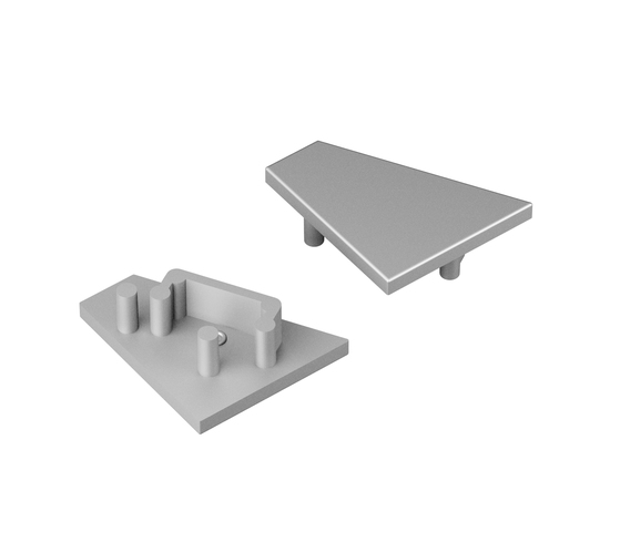 end cap CORNER12.v2 silver [20pcs]