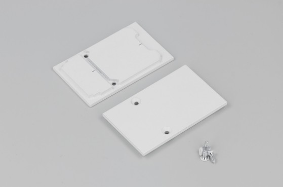 end cap COMBO30-01A metal white /plastic bag  [2pcs]