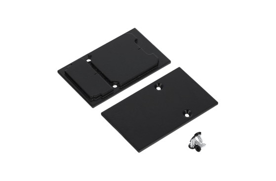 end cap COMBO30-01A metal black /plastic bag  [2pcs]