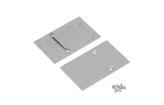 end cap COMBO30-01A metal silver /plastic bag  [2pcs]
