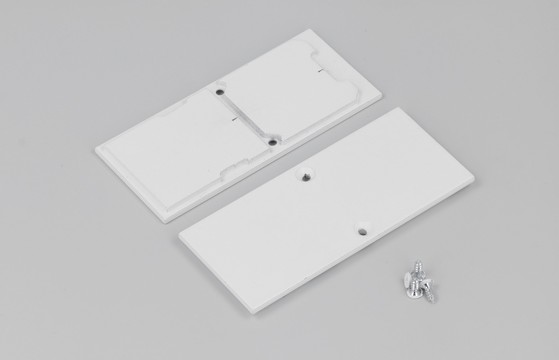 end cap COMBO30-01A-E9 metal white /plastic bag  [2pcs]