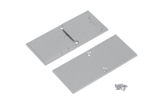 end cap COMBO30-01A-E9 metal silver /plastic bag  [2pcs]