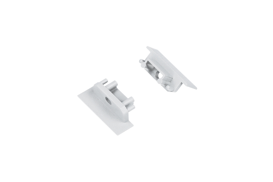 end cap GROOVE10.v2 with hole silver [20pcs]