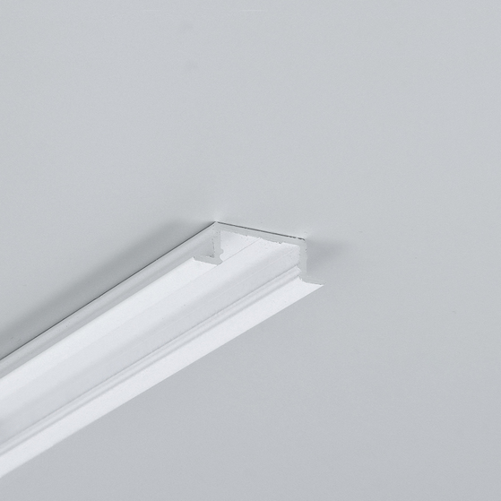 LED profile GROOVE14.v2 BC3/Y 4050 white painted RAL9003 /plastic bag