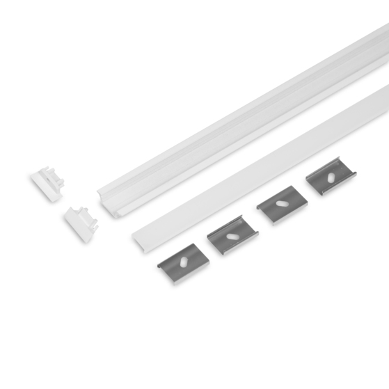 SET STANDARD GROOVE10.v2 2000 white painted RAL9003 + C click
