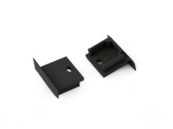 end cap SMART-IN16-BC3 with hole black [20pcs]