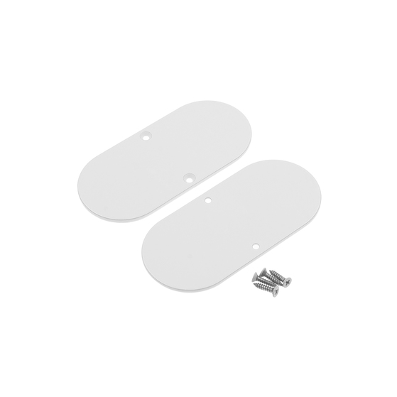 end cap NAMI23-D9 metal white painted [2pcs]