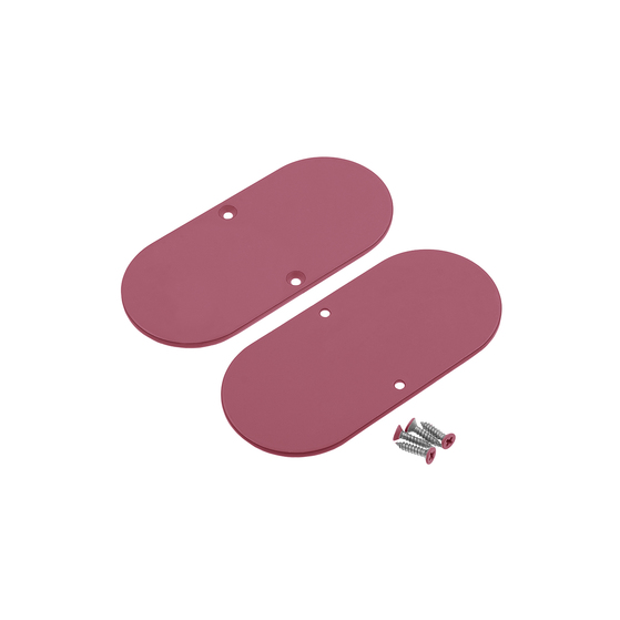 end cap NAMI23-D9 metal slate pink painted [2pcs]