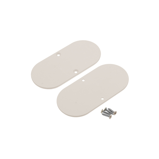 end cap NAMI23-D9 metal almond beige painted [2pcs]