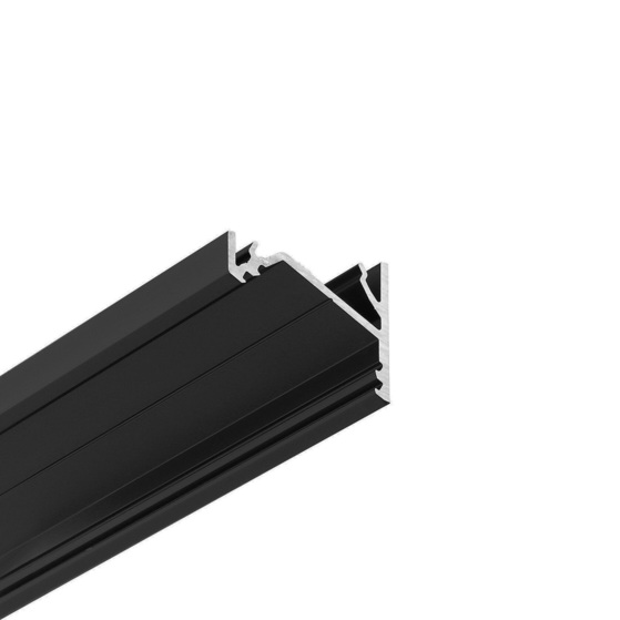 LED profile CORNER16.v2 AC-6/TY 3000 black anod. /plastic bag