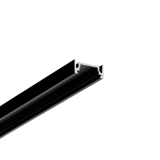 LED profile SURFACE10.v2 BC/U 3000 black anod. /plastic bag
