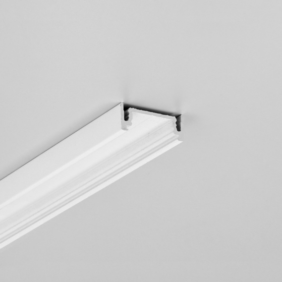 LED profile SURFACE14.v2 EE7F/Y 1000 white painted RAL9003 /plastic bag