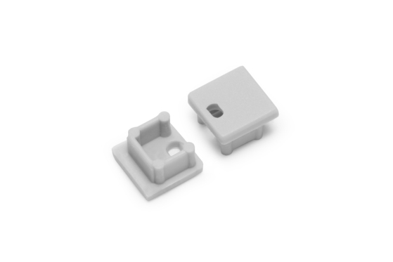 end cap SMART10 with hole grey [500pcs]