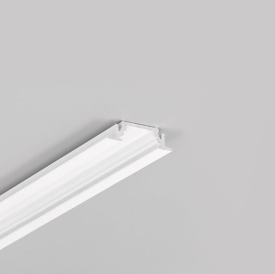 LED profile GROOVE10 BC/UX 2000 white painted RAL9003 /plastic bag