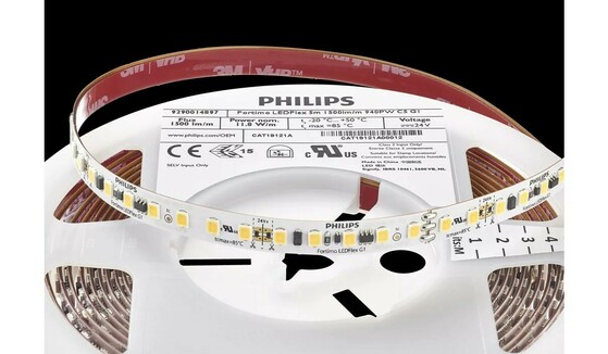 (EOL) LED strip PHILIPS Fortimo LEDFlex 24V; 140P/m; 1000lm/m; 927 C5 G1 5m (P)
