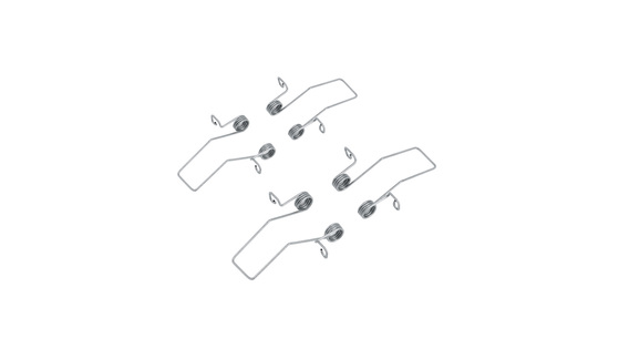 holder PHIL.v2 recessed spring inox /plastic bag [4pcs]