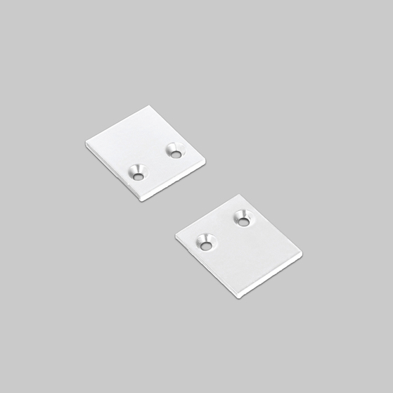 end cap PIXY20-02 metal white /plastic bag  [2pcs]
