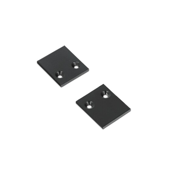 end cap PIXY20-02 metal black /plastic bag  [2pcs]