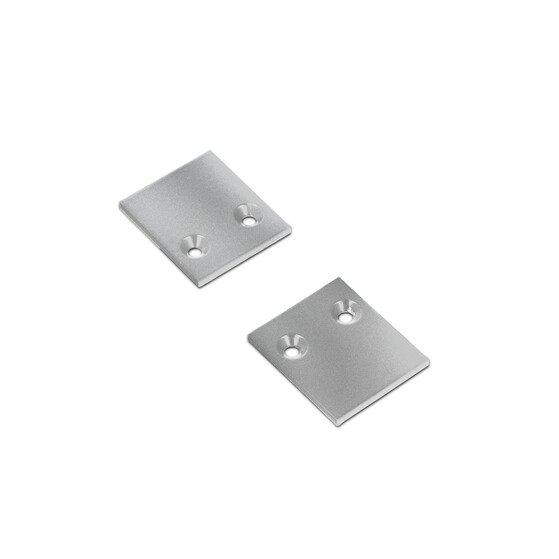 end cap PIXY20-02 metal silver /plastic bag  [2pcs]