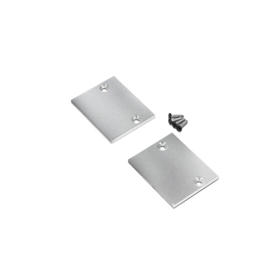 end cap PIXEL33-01 metal silver /plastic bag  [2pcs]
