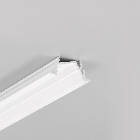 LED profile DIAGONAL14 F/TY 3000 white painted RAL9003 /plastic bag