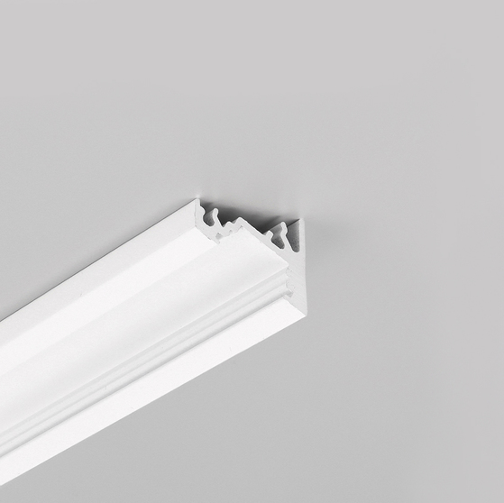 LED profile CORNER10 BC/UX 1000 white painted RAL9003 /plastic bag