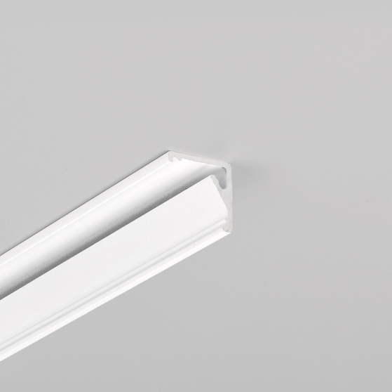 LED profile CABI12 D1E 2000 white painted RAL9003 /plastic bag